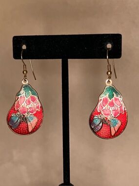Vintage Cloisonné Earrings